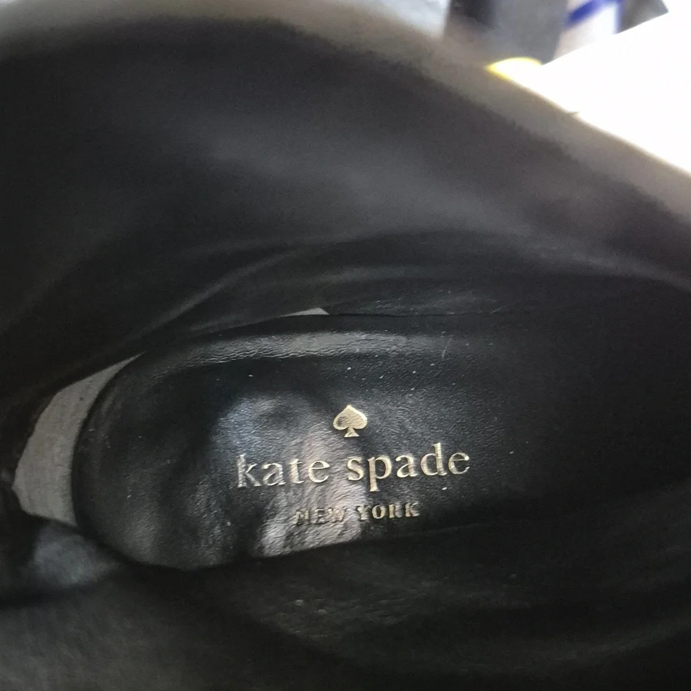 KATE SPADE- LEATHER ANKLE BOOTIES - Picture 7 of 9